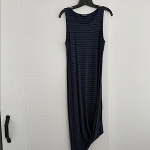 Express Midnight Blue Asymmetrical Dress